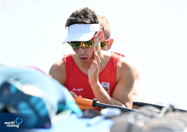 Dennis Carracedo Ferrero (b), Caetano Xose Horta Pombo (s), Lightweight Men's Double Sculls, Spain, 2024 Olympic Games Rowing Regatta, Paris, France / © World Rowing / Detlev Seyb