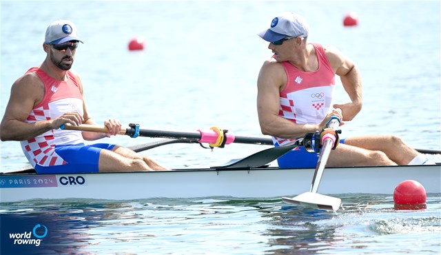 Martin Sinkovic (b), Valent Sinkovic (s), Men's Pair, Croatia, 2024 Olympic Games Rowing Regatta, Paris, France / © World Rowing / Detlev Seyb