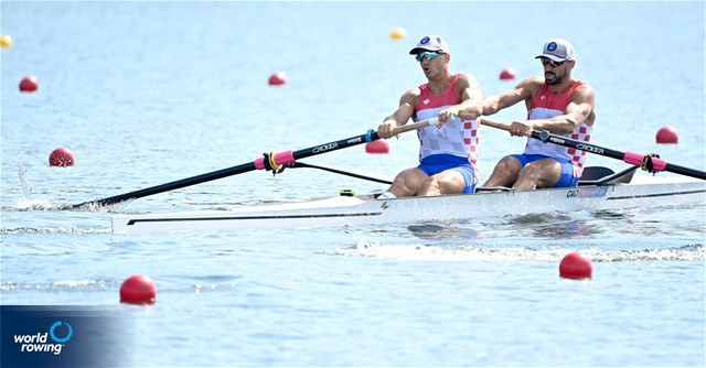 Martin Sinkovic (b), Valent Sinkovic (s), Men's Pair, Croatia, 2024 Olympic Games Rowing Regatta, Paris, France / © World Rowing / Detlev Seyb