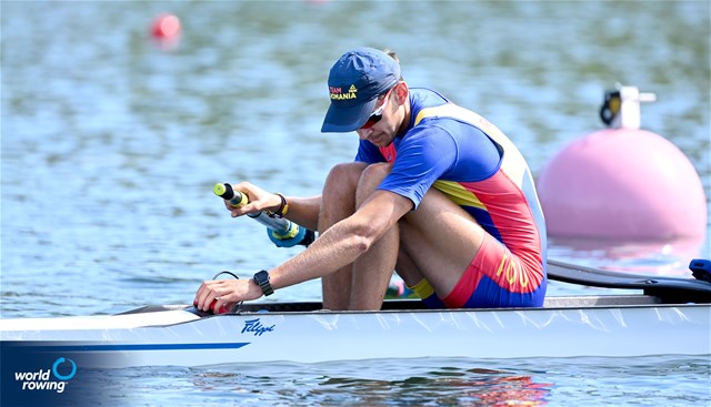 Florin Arteni (b), Florin Sorin Lehaci (s), Men's Pair, Romania, 2024 Olympic Games Rowing Regatta, Paris, France / © World Rowing / Detlev Seyb