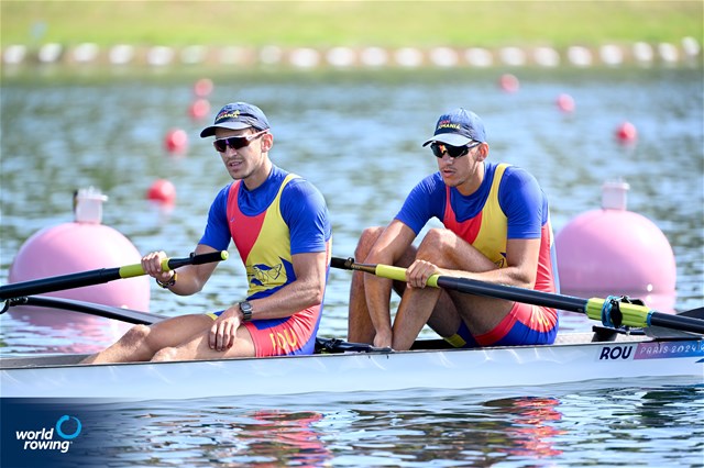 Florin Arteni (b), Florin Sorin Lehaci (s), Men's Pair, Romania, 2024 Olympic Games Rowing Regatta, Paris, France / © World Rowing / Detlev Seyb