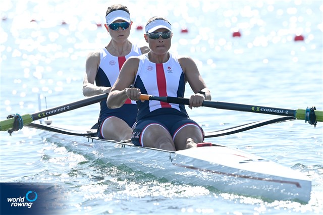 Hedvig Rasmussen (b), Fie Udby Erichsen (s), Women's Pair, Denmark, 2024 Olympic Games Rowing Regatta, Paris, France / © World Rowing / Detlev Seyb