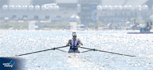 Hedvig Rasmussen (b), Fie Udby Erichsen (s), Women's Pair, Denmark, 2024 Olympic Games Rowing Regatta, Paris, France / © World Rowing / Detlev Seyb