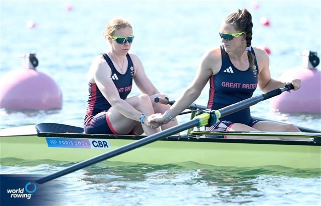 Rebecca Edwards (b), Chloe Brew (s), Women's Pair, Great Britain, 2024 Olympic Games Rowing Regatta, Paris, France / © World Rowing / Detlev Seyb