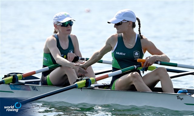 Aoife Casey (b), Margaret Cremen (s), Lightweight Women's Double Sculls, Ireland, 2024 Olympic Games Rowing Regatta, Paris, France / © World Rowing / Detlev Seyb