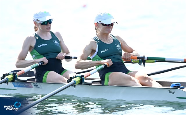 Aoife Casey (b), Margaret Cremen (s), Lightweight Women's Double Sculls, Ireland, 2024 Olympic Games Rowing Regatta, Paris, France / © World Rowing / Detlev Seyb