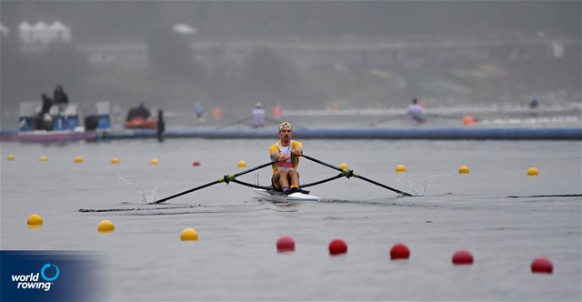 Tim Brys, Men's Single Sculls, Belgium, 2024 Olympic Games Rowing Regatta, Paris, France / © World Rowing / Detlev Seyb