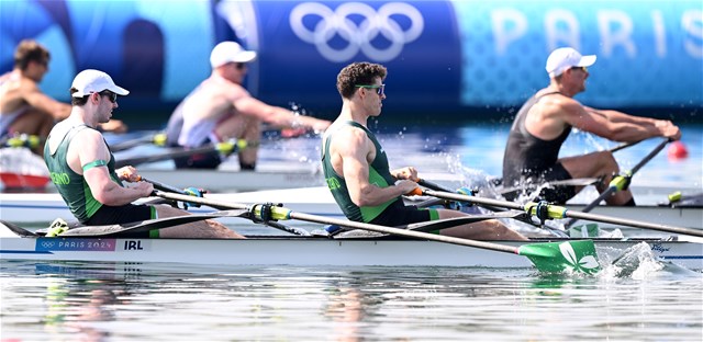 Daire Lynch (b), Philip Doyle (s), Men's Double Sculls, Ireland, 2024 Olympic Games Rowing Regatta, Paris, France / © World Rowing / Detlev Seyb
