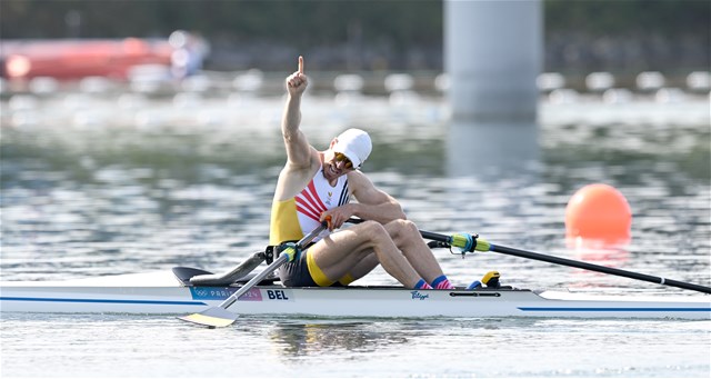Tim Brys, Men's Single Sculls, Belgium, 2024 Olympic Games Rowing Regatta, Paris, France / © World Rowing / Detlev Seyb