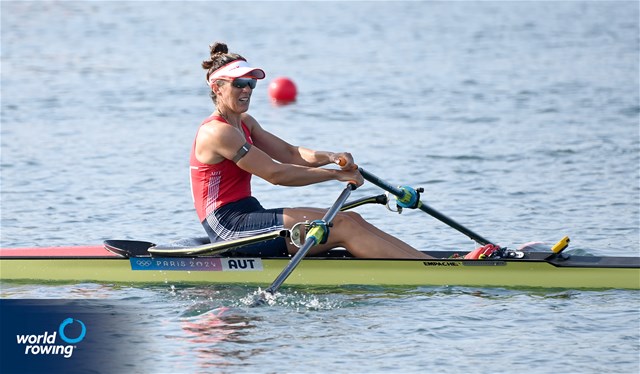 Magdalena Lobnig, Women's Single Sculls, Austria 2024 Olympic Games Rowing Regatta, Paris, France / © World Rowing / Detlev Seyb