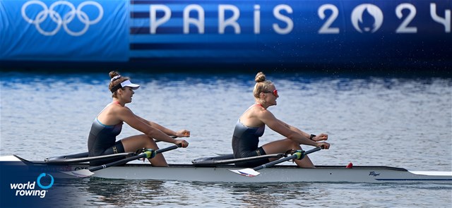Anna Santruckova (b), Lenka Luksova (s), Women's Double Sculls, Czechia, 2024 Olympic Games Rowing Regatta, Paris, France / © World Rowing / Detlev Seyb