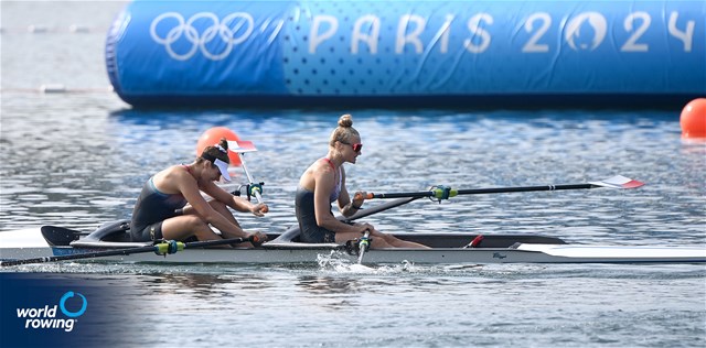 Anna Santruckova (b), Lenka Luksova (s), Women's Double Sculls, Czechia, 2024 Olympic Games Rowing Regatta, Paris, France / © World Rowing / Detlev Seyb