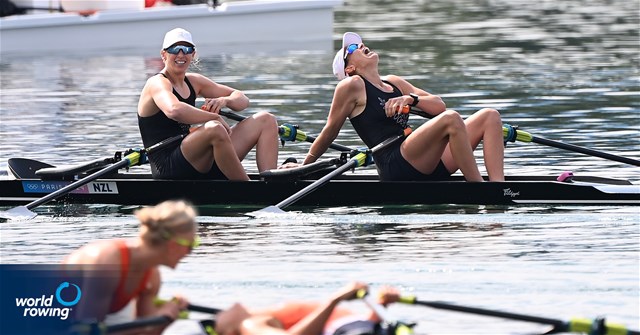 Brooke Francis (b), Lucy Spoors (s), Women's Double Sculls, New Zealand, 2024 Olympic Games Rowing Regatta, Paris, France / © World Rowing / Detlev Seyb
