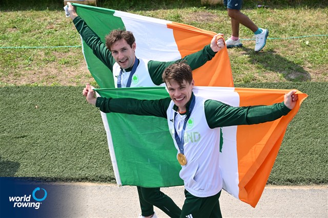 Fintan Mc Carthy (b), Paul O Donovan (s), Lightweight Men's Double Sculls, Ireland, 2024 Olympic Games Rowing Regatta, Paris, France / © World Rowing / Detlev Seyb