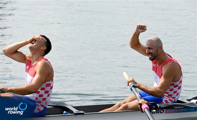 Martin Sinkovic (b), Valent Sinkovic (s), Men's Pair, Croatia, 2024 Olympic Games Rowing Regatta, Paris, France / © World Rowing / Detlev Seyb