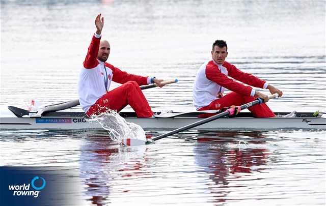 Martin Sinkovic (b), Valent Sinkovic (s), Men's Pair, Croatia, 2024 Olympic Games Rowing Regatta, Paris, France / © World Rowing / Detlev Seyb