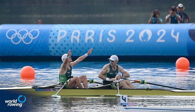 Fintan Mc Carthy (b), Paul O Donovan (s), Lightweight Men's Double Sculls, Ireland, 2024 Olympic Games Rowing Regatta, Paris, France / © World Rowing / Detlev Seyb