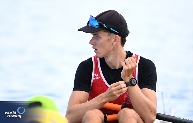 Nino Duehrkoop, Under 23 Lightweight Men's Single Sculls, Switzerland, 2024 World Rowing Senior, Under 23 &amp; Under 19 Championships, St Catharines, Canada / &#169; Maren Derlien / MyRowingPhoto.com