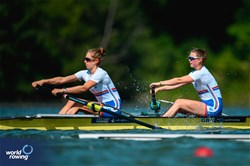 Anna Grace (b), Holly Youd (s), Under 23 Women's Pair, Great Britain, 2024 World Rowing Senior, Under 23 & Under 19 Championships, St Catharines, Canada / © World Rowing / Benedict Tufnell
