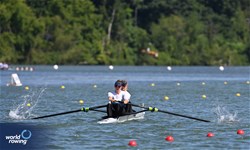 Linda Weitmann (b), Hannah Keplinger (s), Under 23 Women's Pair, Austria, 2024 World Rowing Senior, Under 23 & Under 19 Championships, St Catharines, Canada / © Maren Derlien / MyRowingPhoto.com