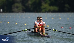 Juan Palomino (b), Jorge Knabe (s), Under 23 Men's Pair, Spain, 2024 World Rowing Senior, Under 23 & Under 19 Championships, St Catharines, Canada / © Maren Derlien / MyRowingPhoto.com