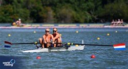 Tabo Stekelenburg (b), Lotta Van Westreenen (s), Under 23 Women's Pair, Netherlands, 2024 World Rowing Senior, Under 23 & Under 19 Championships, St Catharines, Canada / © Detlev Seyb / MyRowingPhoto.com