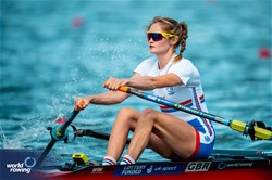 Olivia Bates, Lightweight Women's Single Sculls, Great Britain, 2024 World Rowing Senior, Under 23 & Under 19 Championships, St Catharines, Canada / © World Rowing / Benedict Tufnell