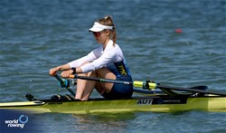 Lara Tiefenthaler, Lightweight Women's Single Sculls, Austria, 2024 World Rowing Senior, Under 23 & Under 19 Championships, St Catharines, Canada / © Maren Derlien / MyRowingPhoto.com