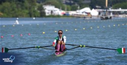 Kenia Lechuga Alanis, Lightweight Women's Single Sculls, Mexico, 2024 World Rowing Senior, Under 23 & Under 19 Championships, St Catharines, Canada / © Maren Derlien / MyRowingPhoto.com