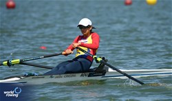 Ionela Livia Cozmiuc, Lightweight Women's Single Sculls, Romania, 2024 World Rowing Senior, Under 23 & Under 19 Championships, St Catharines, Canada / © Maren Derlien / MyRowingPhoto.com