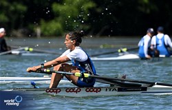 Silvia Crosio, Lightweight Women's Single Sculls, Italy, 2024 World Rowing Senior, Under 23 & Under 19 Championships, St Catharines, Canada / © Detlev Seyb / MyRowingPhoto.com