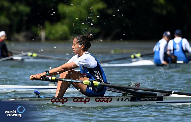 Silvia Crosio, Lightweight Women's Single Sculls, Italy, 2024 World Rowing Senior, Under 23 & Under 19 Championships, St Catharines, Canada / © Detlev Seyb / MyRowingPhoto.com
