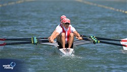 Magnus Oddershede (b), Rasmus Lind, Johan Poulsen, Marcus Villiam Lyngesen (s), Lightweight Men's Quadruple Sculls, Denmark, 2024 World Rowing Senior, Under 23 & Under 19 Championships, St Catharines, Canada / © Maren Derlien / MyRowingPhoto.com