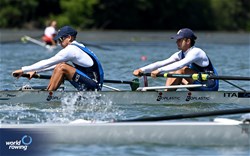 Luca Conti (b), Igor Zappa (s), PR3 Men's Pair, Italy, 2024 World Rowing Senior, Under 23 & Under 19 Championships, St Catharines, Canada / © Detlev Seyb / MyRowingPhoto.com