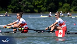 Ciara Stevenson (b), Anna Currie (s), Lightweight Women's Pair, Canada, 2024 World Rowing Senior, Under 23 & Under 19 Championships, St Catharines, Canada / © Detlev Seyb / MyRowingPhoto.com