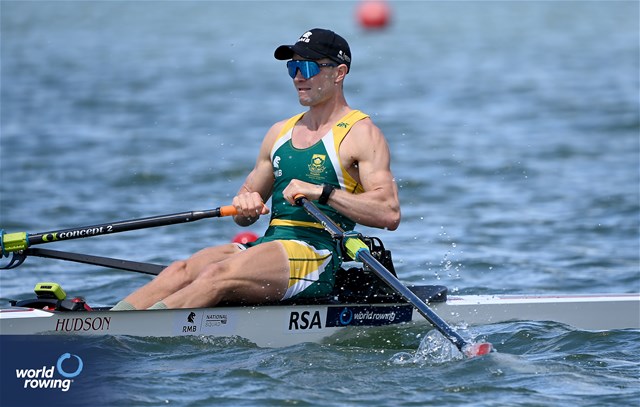 Murray Bales-Smith, Lightweight Men's Single Sculls, South Africa, 2024 World Rowing Senior, Under 23 & Under 19 Championships, St Catharines, Canada / © Detlev Seyb / MyRowingPhoto.com