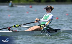 Chloe Cresswell, Under 23 Lightweight Women's Single Sculls, South Africa, 2024 World Rowing Senior, Under 23 & Under 19 Championships, St Catharines, Canada / © Detlev Seyb / MyRowingPhoto.com