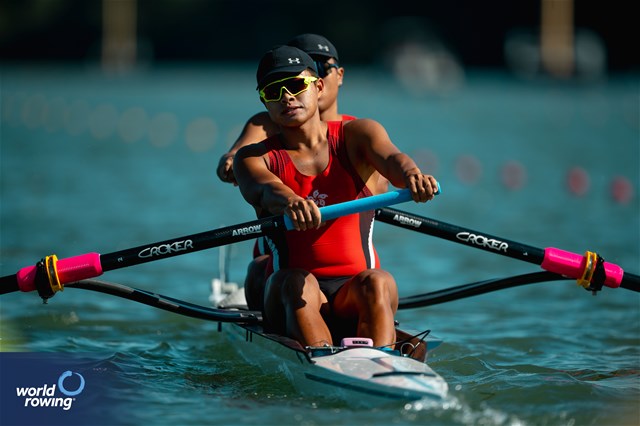 Ching Wong (b), Siu Po To (s), Under 23 Men's Pair, Hong Kong, China, 2024 World Rowing Senior, Under 23 & Under 19 Championships, St Catharines, Canada / © World Rowing / Benedict Tufnell
