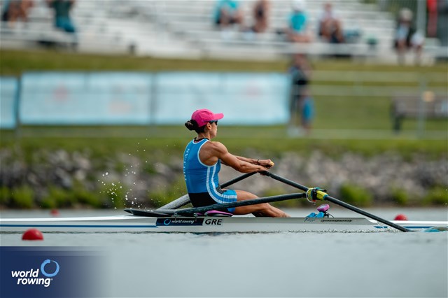 Zoi Fitsiou, Lightweight Women's Single Sculls, Greece, 2024 World Rowing Senior, Under 23 & Under 19 Championships, St Catharines, Canada / © World Rowing / Benedict Tufnell