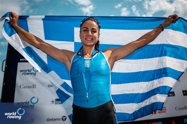 Zoi Fitsiou, Lightweight Women's Single Sculls, Greece, Silver, 2024 World Rowing Senior, Under 23 & Under 19 Championships, St Catharines, Canada / © World Rowing / Benedict Tufnell