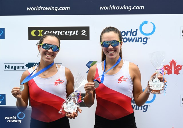 Valeria Palacios (b), Alessia Palacios (s), Lightweight Women's Pair, Peru, Silver, 2024 World Rowing Senior, Under 23 & Under 19 Championships, St Catharines, Canada / © Detlev Seyb / MyRowingPhoto.com