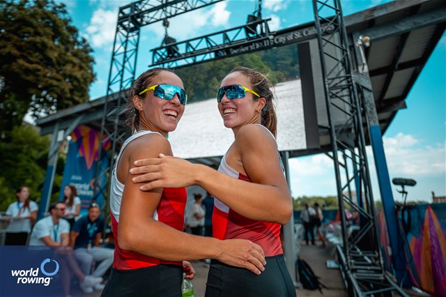 Valeria Palacios (b), Alessia Palacios (s), Lightweight Women's Pair, Peru, Silver, 2024 World Rowing Senior, Under 23 & Under 19 Championships, St Catharines, Canada / © World Rowing / Benedict Tufnell