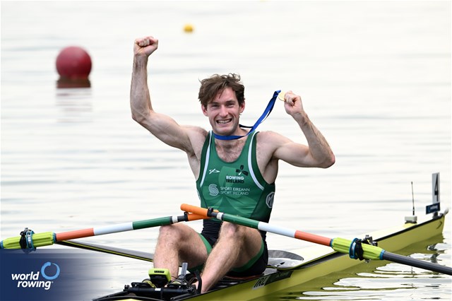 Paul O Donovan, Lightweight Men's Single Sculls, Ireland, Gold, 2024 World Rowing Senior, Under 23 & Under 19 Championships, St Catharines, Canada / © Detlev Seyb / MyRowingPhoto.com