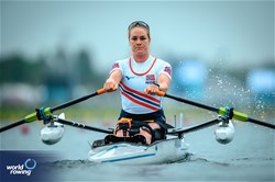Birgit Lovise Roekkum Skarstein, PR1 Women's Single Sculls, Norway, 2024 Paralympic Games Rowing Regatta, Paris, France / © World Rowing / Benedict Tufnell