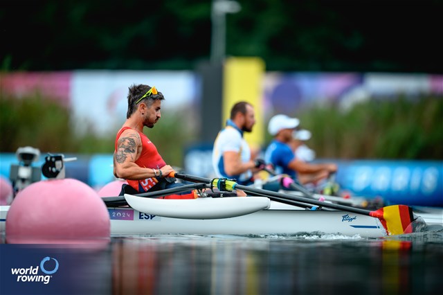 Javier Garcia Martinez, PR1 Men's Single Sculls, Spain, 2024 Paralympic Games Rowing Regatta, Paris, France / © World Rowing / Benedict Tufnell