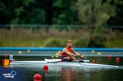 Javier Garcia Martinez, PR1 Men's Single Sculls, Spain, 2024 Paralympic Games Rowing Regatta, Paris, France / © World Rowing / Benedict Tufnell