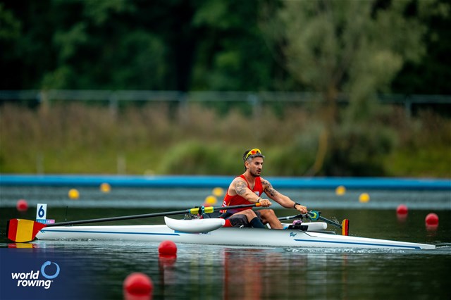 Javier Garcia Martinez, PR1 Men's Single Sculls, Spain, 2024 Paralympic Games Rowing Regatta, Paris, France / © World Rowing / Benedict Tufnell
