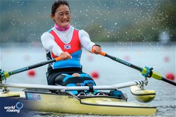 Sejeong Kim, PR1 Women's Single Sculls, Republic of Korea, 2024 Paralympic Games Rowing Regatta, Paris, France / © World Rowing / Benedict Tufnell