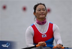 Sejeong Kim, PR1 Women's Single Sculls, Republic of Korea, 2024 Paralympic Games Rowing Regatta, Paris, France / © World Rowing / Detlev Seyb