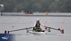 Nathalie Benoit, PR1 Women's Single Sculls, France, 2024 Paralympic Games Rowing Regatta, Paris, France / © World Rowing / Detlev Seyb
